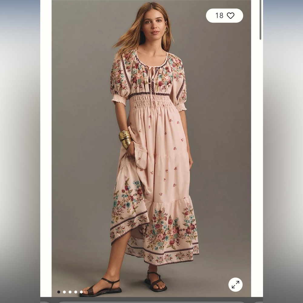 The Somerset Puff-Sleeve Maxi Dress - Picture 2 of 3